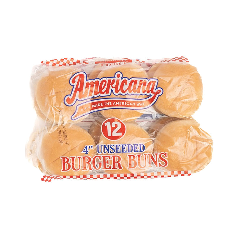 AMERICANA 4" BUNS SEEDED X 4