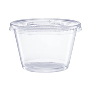 Jj 4oz heavy duty microwave plastic clear cups wit