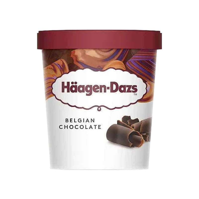 Haagen Dazs Belgian Chocolate Ice Cream-8x460ml
