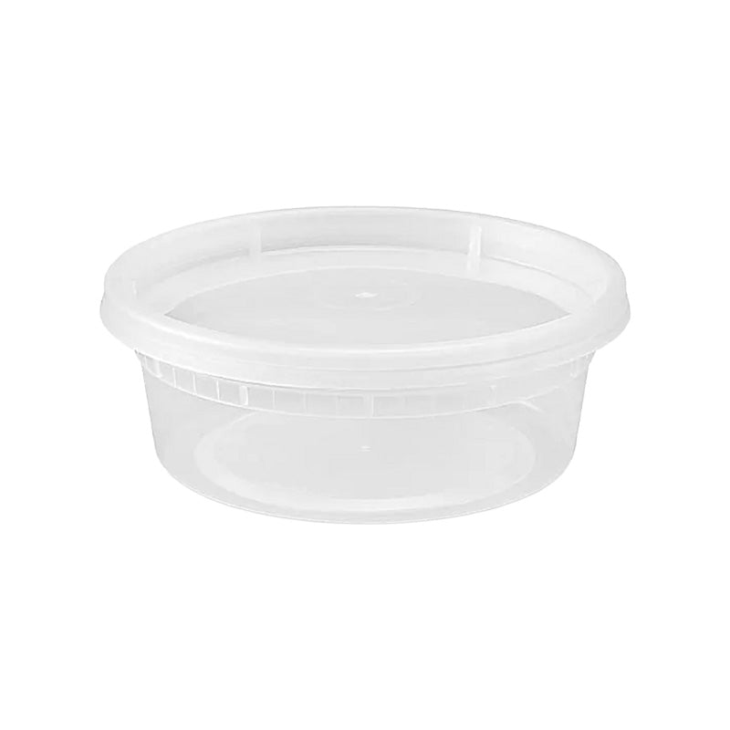 Jj 8oz heavy duty microwave plastic clear cups wit