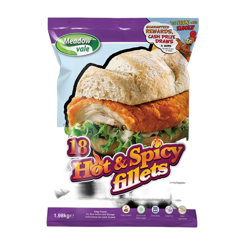 M.vale chicken zinger fillet hot&spicy x 1.98kg