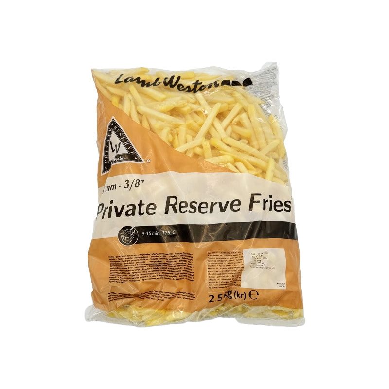 Lamb weston private reserved 9x9 chips 4 x 2.5kg