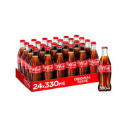 GLASS COKE BOTTLES 24 X 330ML