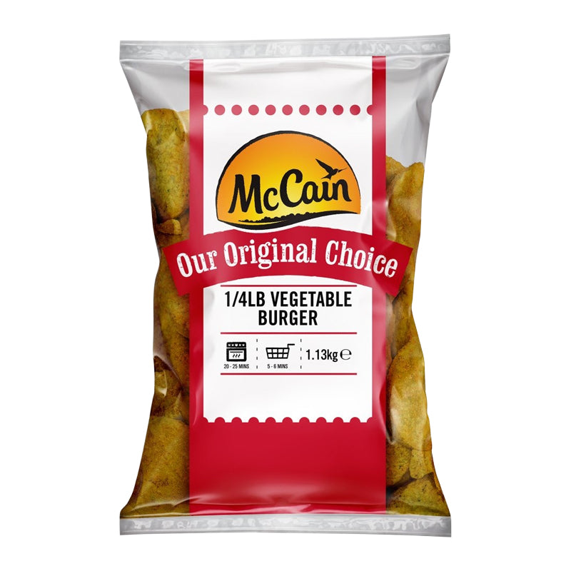 MCCAIN VEG BURGER 3 X 1.13KG (box)