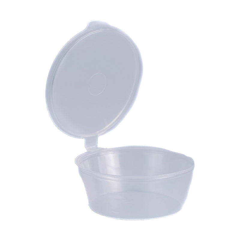 2oz hinged cups & lids x 1000