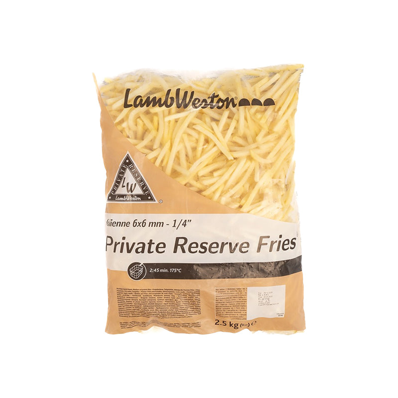 LAMB WESTON PRIVATE RESERVE 6 X 6 CHIPS X 2.5KG