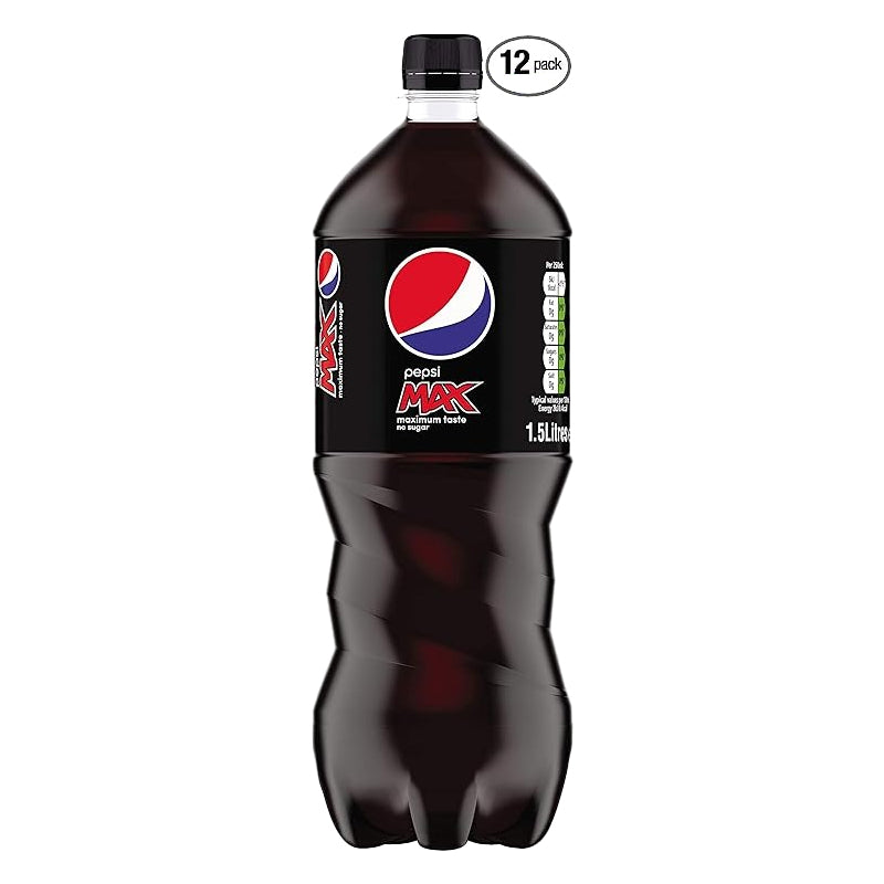 PEPSI MAX BOTTLES 12X1.5LT