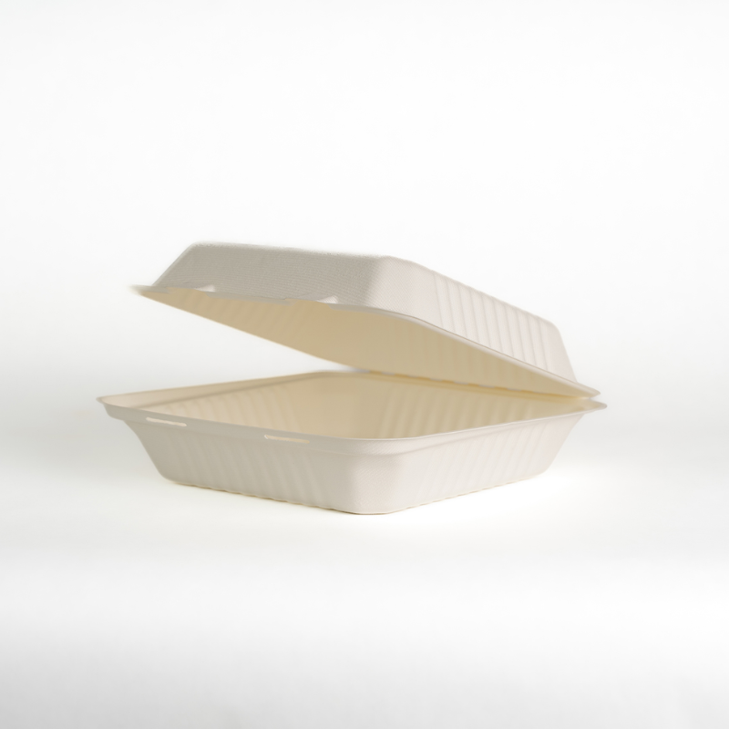 EP HBP4 BAGASSE MEAL BOXES 9" 50 X 2